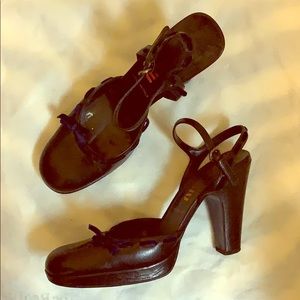 Miu Miu Ankle Strap Pumps, Sz 8